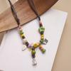 Collar de Mariposa de Cerámica Jingdezhen para Mujer Lujo Ligero Nicho Otoño e Invierno Collar para Suéter Joyería Transfronteriza para Mujer Venta Directa de Fábrica