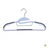 100 cabides economizadores de espaço, protetor de gola, cabides antiderrapantes, organizador de guarda-roupa doméstico, economizador de espaço, para uso úmido e seco