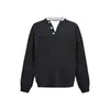 Suéter Falso de Duas Peças Masculino Marca Tendência Europeia e Americana Textura Torcida Color Block Pulôver Gola Redonda Manga Longa Tricô Outono Inverno