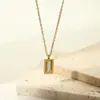 Collar con Colgante de Cuadrado Pequeño Geométrico Nuevo y Colorido de Circonita Transfronterizo para Mujer Verano Lujo Ligero Joyería de Diseño de Nicho
