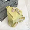 Mochila Estudantil Universitária 2025 Verão Nova Deslocamento Diário Cor Pura Bolsa Escolar Estudantil Júnior Bolsa de Ombro Transversal Bolsa Tote