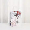 Nueva Bolsa de Compras Transfronteriza Bolsa de Empaque Estampado de Araña Bolsa de Tote de Papel Kraft Bolsa de Regalo para Fiesta Bolsa para Llevar Dulces