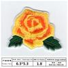 Processamento de bordado mais vendido bordado de rosa florzinha vermelha patch de tecido atacado patch de bordado fabricação de flores bordado computadorizado