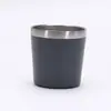Vaso de leche de acero inoxidable 304 sencillo y transfronterizo, doble vacío, ideal como regalo o para usar al aire libre. Mini termo portátil para coche.