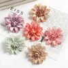 Flores Artificiales de Dalia en Colores Otoñales para Arreglos de Boda, Decoración del Hogar, Materiales para Arreglos Florales Hechos a Mano y Accesorios para Hacer Adornos para el Cabello