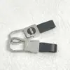 Chaveiro de Couro de Carro Masculino de Alta Qualidade para Cintura Anti-Perda Pingente com Logo do Carro Porta-Chaves de Negócios Anel