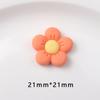 Accesorios de resina para bricolaje con forma de flor de cinco pétalos de una celebridad de Internet, carcasa para teléfono móvil, horquilla de dibujos animados, cuerda para la cabeza, hebilla para zapatos, material decorativo, flor colorida
