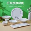 Cuenco de melamina de moda nacional, mayorista de platos para restaurante, olla caliente, plato para salsa, tazón pequeño de plástico, taza, cuchara, vajilla de porcelana de imitación.