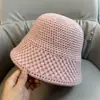 Chapéu de Pescador de Lã Novo Outono e Inverno Japonês Rosto Pequeno Cabeça Grande Versão Coreana Chapéu de Lã Tricotado Versátil para Crianças