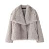 Ropa de mujer transfronteriza de Amazon comercio exterior Invierno estilo socialité elegante de moda europeo y americano abrigo de piel sintética D69352