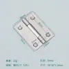 Bisagra Plana de Acero Inoxidable para Puertas y Ventanas, Micro Bisagra Silenciosa, Bisagra Plegable para Puertas de Gabinete, Mini Bisagra Plegable Engrosada