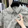 Camiseta Polo de Manga Corta de Verano Transmitida en Vivo para Hombre con Cuello de Solapa de Moda Estampado, Top Casual para Hombre, Auge de Ventas de Fábrica