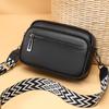 Bolso Pequeño Cuadrado Transfronterizo, Bolso de Hombro Cruzado de Cuero Genuino Estilo Nuevo, Bolso de Axila de Moda, Sencillo y Versátil, Bolso de Mujer de Piel de Vaca de Gran Capacidad