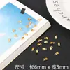 Acessórios de metal para DIY, clipes de posicionamento, fechos de fio, fechos de corda, clipes, acessórios para brincos de pena, materiais para pulseiras e colares, fechos de conexão