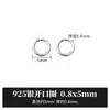 Anillos Abiertos de Plata Tang S925, Aros de Plata en Varios Tamaños, Anillos de Joyería de Plata, Accesorios DIY, Anillos Abiertos para Pulseras de Cristal