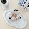 Presilha de Cabelo Flor de Lã Flocada Dupla Face Cor Contrastante Design Nicho Coreano Presilhas de Tubarão Acessórios de Cabelo Estilosos