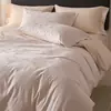 2026 Novo Modelo Versão 100A Versão 60X16B S50 Contagem Algodão de Fibra Longa Roupa de Cama Jacquard Espesso Conjunto de Quatro Peças com Botões