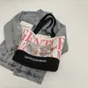 Bolsa de lona grande com estampa de letras para mulheres, novo estilo 2026, Bolsa de ombro estampada moda Gentlewoman, bolsa tote