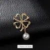 Broche com Acabamento de Luxo, Estilo Nicho e Simples, Alfinete de Roupa, Acessório de Pérola para Terno, Broche
