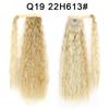 Peruca Rabo de Cavalo Ondulada com Fita Adesiva Mágica Xuchang para Atacado, Cabelo Longo e Cacheado, Estilo Europeu e Americano, com Tranças e Ondas de Lã.