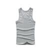 Colete estilo americano masculino primavera algodão esportes fitness apertado masculino base de obstáculo desgaste interno verão respirável branco