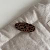 Pinza para el cabello de estilo coreano retro de moda con estampado de leopardo, distintiva, combinable con todo, tipo pico de pato, para mujer, de alta gama, para flequillo, accesorios para el cabello, pinza para el cabello, nuevo estilo