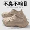 Zuecos de verano para hombre de cobertura total para exteriores con una sensación cómoda y acolchada, sandalias deportivas de punta cerrada, zapatos de playa antideslizantes y resistentes al desgaste para hombre