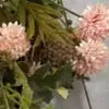 Flores Artificiales de Venta Caliente Transfronterizas en Colores de Otoño, Ramo de Crisantemos de 5 Cabezas, Crisantemo de Tenis de Mesa Estilo Europeo Adornos para Fotografía de Mesa de Comedor en Casa, Flores Artificiales