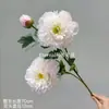 Arreglo floral de peonías artificiales personalizadas de 3 cabezas color crema para boda, decoración floral para pasillo y arte floral para el hogar de alta gama