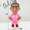 Figuritas Estrella de Messi y Ronaldo, Colgantes de Muñeco Llavero Estrella de Fútbol del Mundial, Colgantes de Estrella de Fútbol