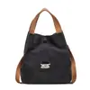 Bolsa de Lona Bordada Estilo Artístico de Nicho para Mujer, Gran Capacidad, Ligera, Versátil, Adecuada para el Trabajo Diario, Bolso de Hombro y Cruzado