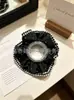 Venta Directa de Fábrica Scrunchie de Satén y Encaje Atmósfera Elegante Scrunchie Negro Goma para el Cabello Diadema Scrunchie