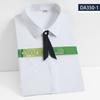 Camisa profesional de fibra de bambú de manga corta para mujer, camisa elástica blanca para entrevistas, sin planchado.