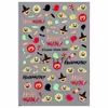 Adesivos de Nail Art para Halloween 2026 Abóbora Fantasma Gato Preto Caveira Morcego Teia de Aranha Fofo Infantil Festival
