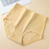 Ropa interior para mujer de talla grande más vendida en Taobao para mujeres con sobrepeso, algodón puro, antibacteriana, de cintura alta, control de abdomen, entrepierna 100% algodón, amigable con la piel, sin costuras, transpirable