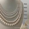 Cuentas Redondas de Perla de Imitación de Cristal con Agujero Recto de Alta Calidad Collar Pulsera Accesorios de Joyería DIY Cuentas Sueltas Abalorios Hechos a Mano Venta al por Mayor
