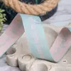 Cinta de poliéster y algodón de doble cara bicolor con letras inglesas importada de Corea del Sur, accesorios para el cabello, lazos DIY, sombreros, ropa, accesorios de embalaje