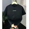 Camiseta Básica Casual de Manga Curta Versátil Confortável Estilo Americano para Homens Verão 2025 Nova Retrô Estilo Hong Kong Roupas Masculinas