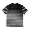 Camiseta de rayas con cuello redondo para hombre, nueva camiseta de verano de moda, holgada, combinable y cómoda, top de moda para parejas, combinable.