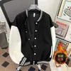 Chamarra de Béisbol Primavera y Otoño 2026, Abrigo Holgado de Manga Larga, Versátil para Hombres y Mujeres, con Botones Elegantes, Cuello Alto de Contraste de Color, Top Casual de Moda