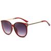 Nuevas gafas de sol de moda 2024 para mujer, gafas de sol de lujo con montura metálica y protección UV de estilo europeo y americano.