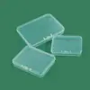 Caja plana de Amazon rectangular transparente caja de almacenamiento caja de embalaje de PP piezas de ferretería caja de alta permeabilidad caja de plástico pequeña