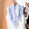 Pañuelo Cuadrado Delgado de Lujo Ligero para Primavera y Verano, Pañuelo de Seda Versátil y Elegante para Mujer, Pañuelo Decorativo para el Cuello de Estilo Suave, Diadema, Chal Multiusos