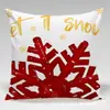 Funda de almohada temática navideña, funda de cojín impresa digitalmente, decoración de sofá, funda de almohada de dibujos animados festiva, Navidad transfronteriza