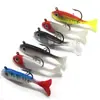 Peixe macio com chumbo macio elástico 6cm7gCauda T flor de cauda Peixe com chumbo isca macia isca artificial Equipamento de pesca suprimentos