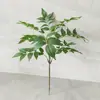 Planta Artificial Galhos de Madeira Pintados, Árvore Falsa Decorativa para Interior Folhas Pintadas, Arranjo de Flores de Planta Verde Simples para Decoração de Casa