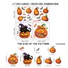 Nuevas Pegatinas de Ventana de Vidrio de Calabaza de Dibujos Animados para Halloween, Gato Negro, Caramelo, Murciélago Pegatinas Estáticas, Suministros de Decoración Festiva para Tiendas