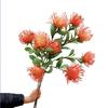 Almofada de agulhas de flor artificial com conteúdo Yang flor de fogo africana crisântemo flor falsa casamento plástico