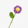 Flor de Lã Tricotada à Mão Buquê Tricotado Produto Acabado Flor Artificial Camomila Rosa Ornamento Artificial Dia dos Namorados Halloween