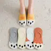 Calcetines de Garra de Gato de Dibujos Animados Estilo Coreano Calcetines Invisibles de Boca Baja Calcetines Cortos Nuevos de Primavera y Verano Calcetines Invisibles con Talón Dispensador Calcetines Tipo Barco para Mujer